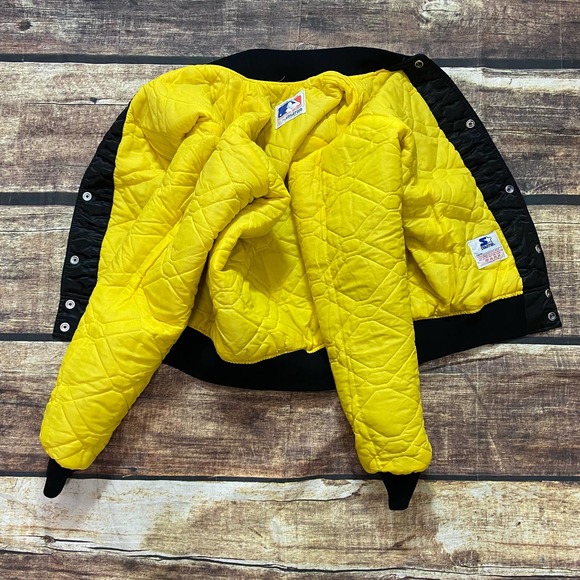 Vintage Pittsburgh Pirates STARTER Jacket Size Small MLB Baseball Satin Bomber - Picture 4 of 11